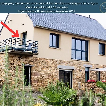 Maison Comprenant Deux Gites A Louer, Ensemble Ou Independamment, Capacite De 4 A 19 Personnes Idealement Place Pour Visiter Le Mont-Saint-Michel, Saint-Malo Et Les Alentours Baguer-Pican Exterior photo