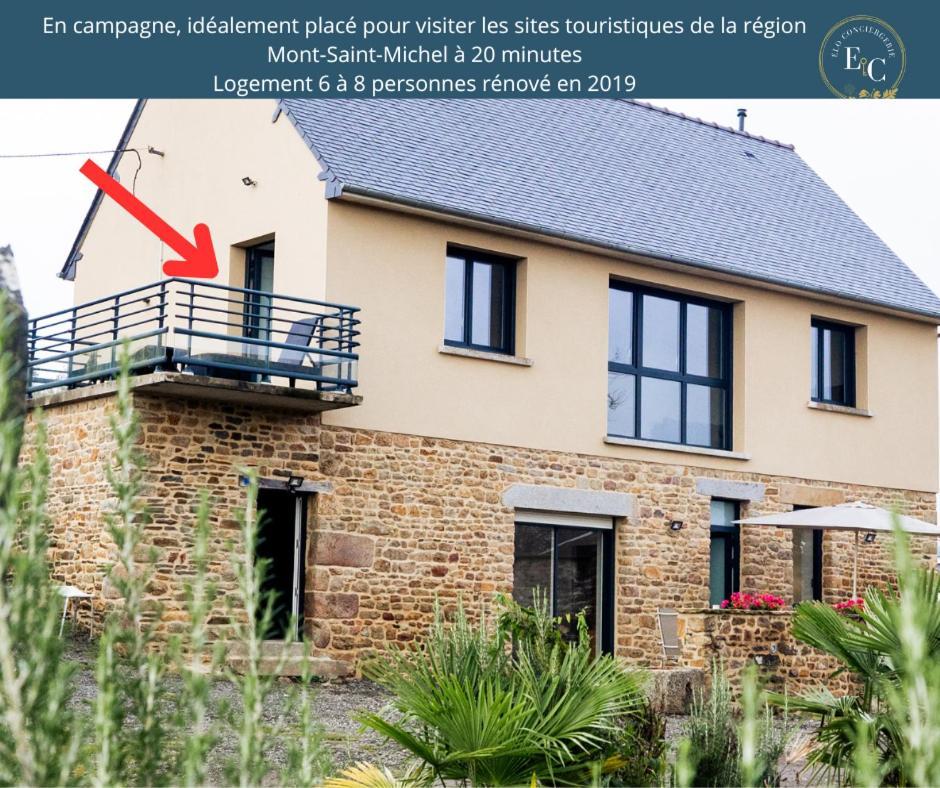 Maison Comprenant Deux Gites A Louer, Ensemble Ou Independamment, Capacite De 4 A 19 Personnes Idealement Place Pour Visiter Le Mont-Saint-Michel, Saint-Malo Et Les Alentours Baguer-Pican Exterior photo